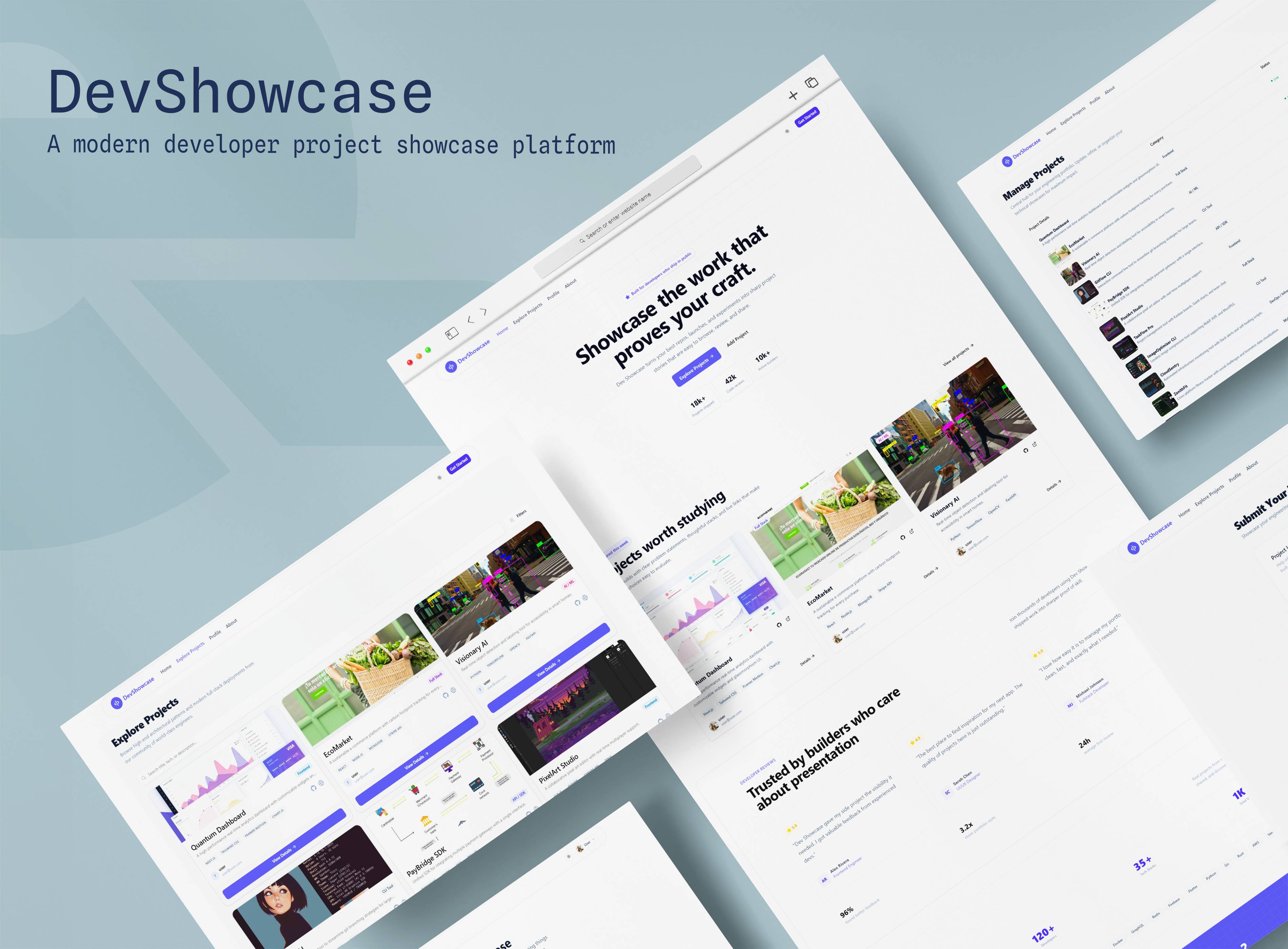 DevShowcase - Developer Project Showcase Platform